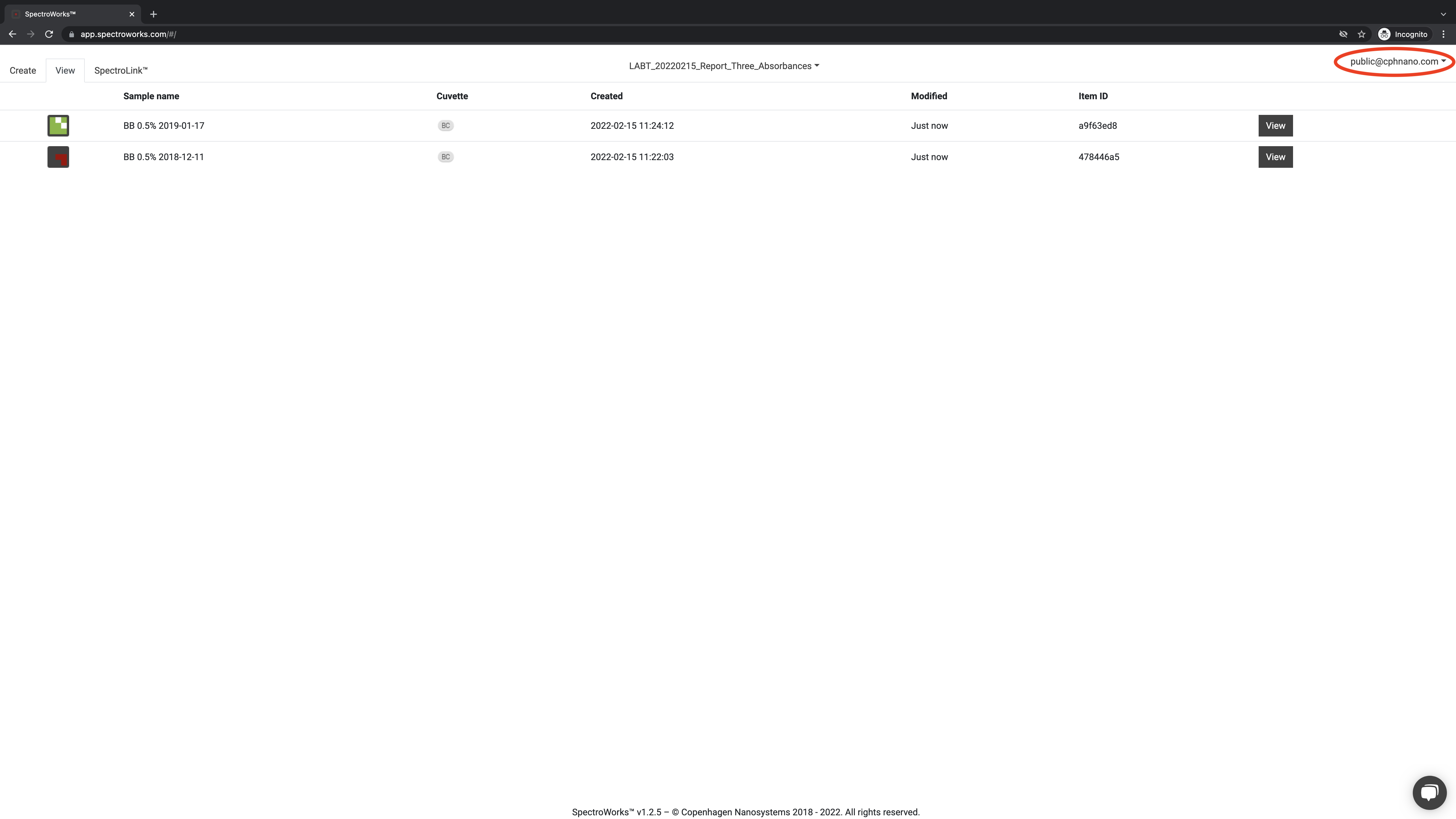 PHOT_20220215_Screenshots_Report_Three_Absorbances_From_SpectroWorks_11