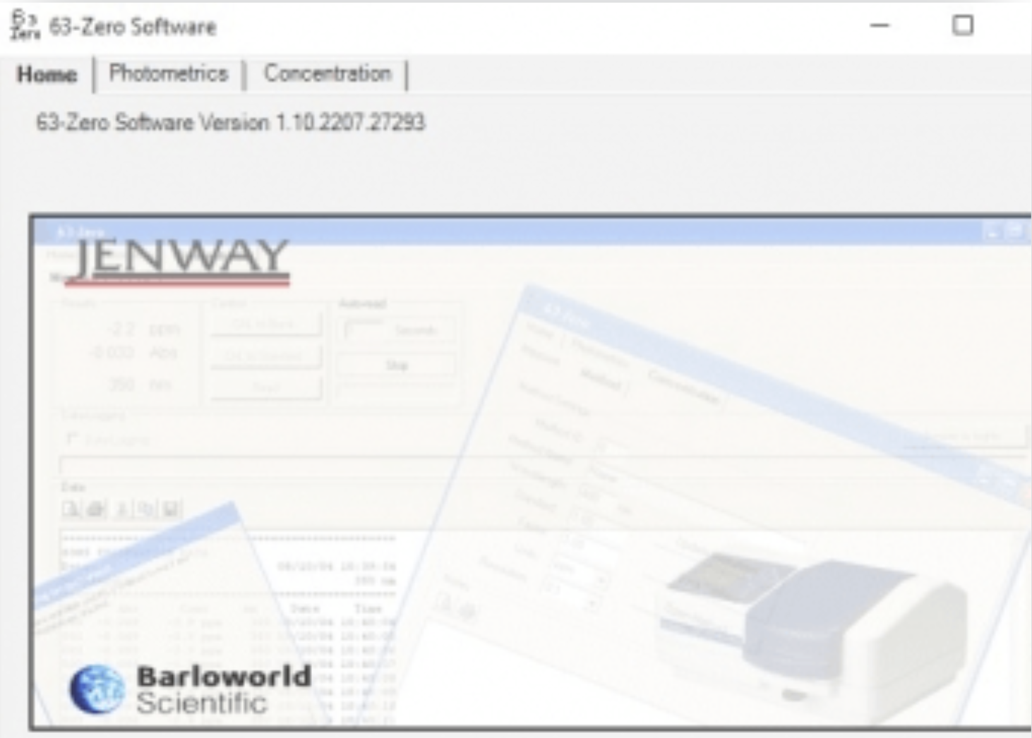 PHOT_20220705_Spectrophotometers_Jenway_6310_Software